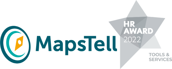 MapsTell ist Gewinner des Zweiten Platzes beim HR Award 2022 in Wien in der Kategorie "Tool & Services" und hat damit die Auszeichnung in Silber erhalten.